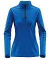 HTZ-1W Stormtech Ladies Base Thermal Zip Neck Top Ocean Blue colour image